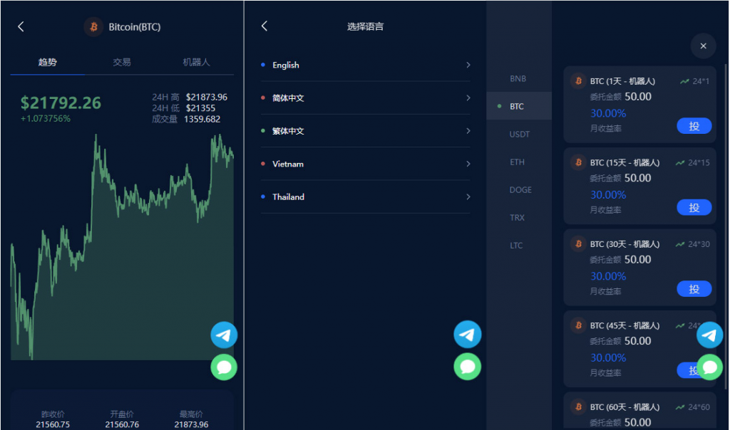 图片[6]-五语言虚拟币质押投资理财系统源码 定期存币收益 加密货币机器人量化交易