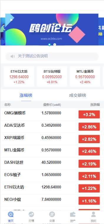 图片[1]-A1615【亲测】微交所双语言外汇微盘系统源码 仿交易所 USDT支付-鸥创论坛